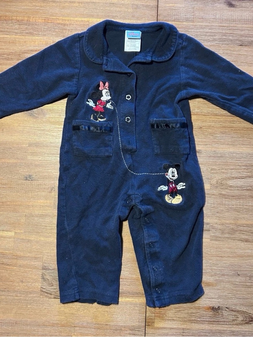 vintage Disney Minnie and mickey mouse romper size 18M